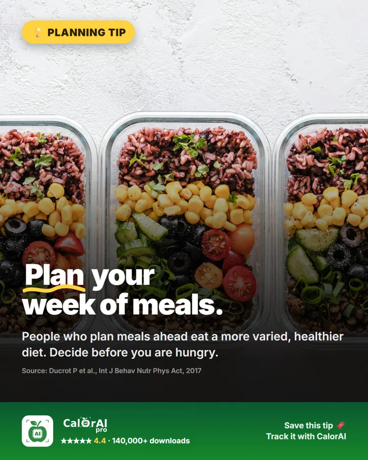 Plan your week of meals