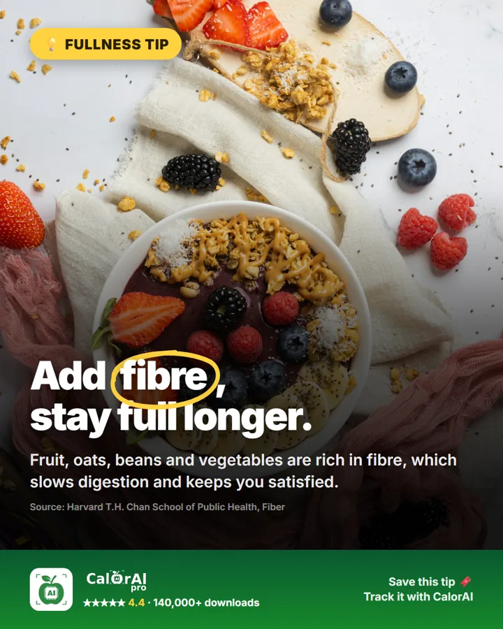 Add fibre, stay full longer