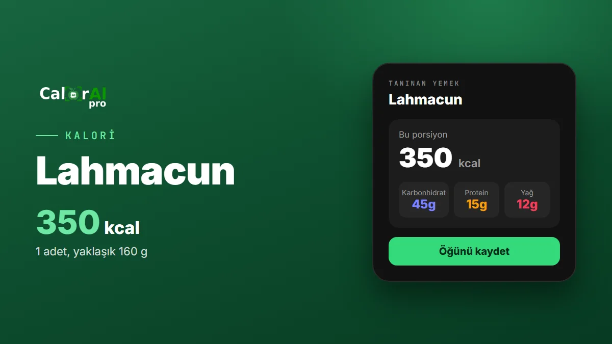 Lahmacun kaç kalori?
