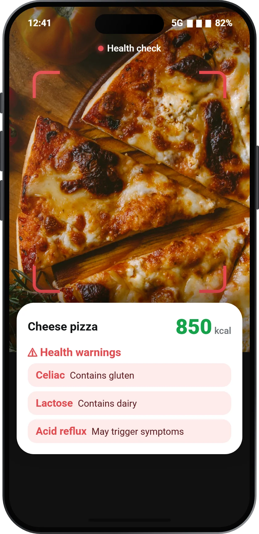 A warning before the first bite.