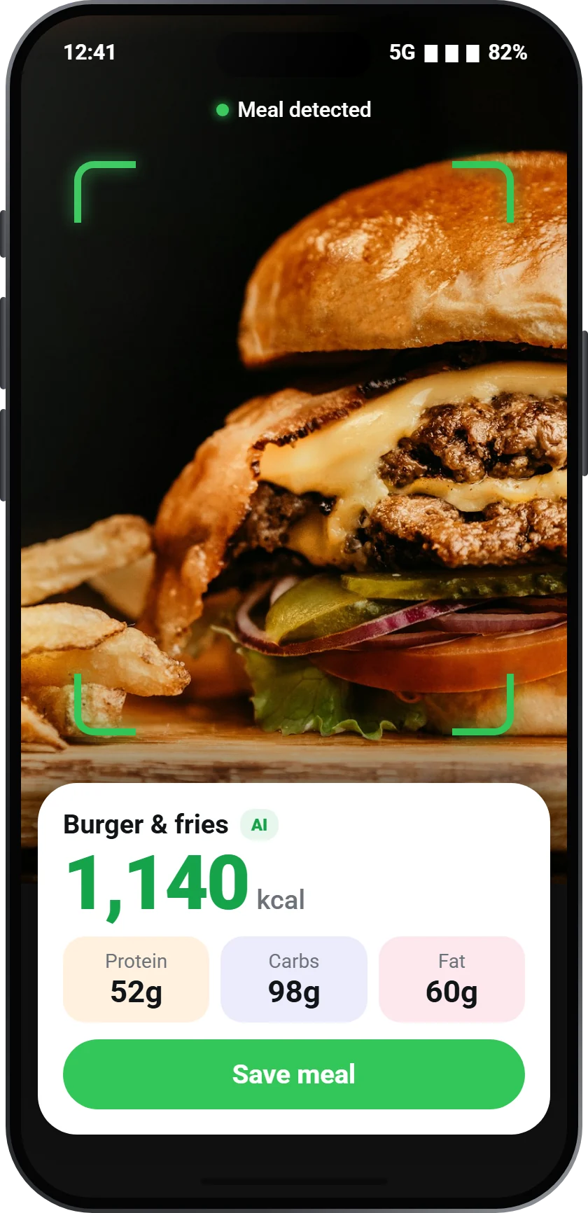 Burger & fries