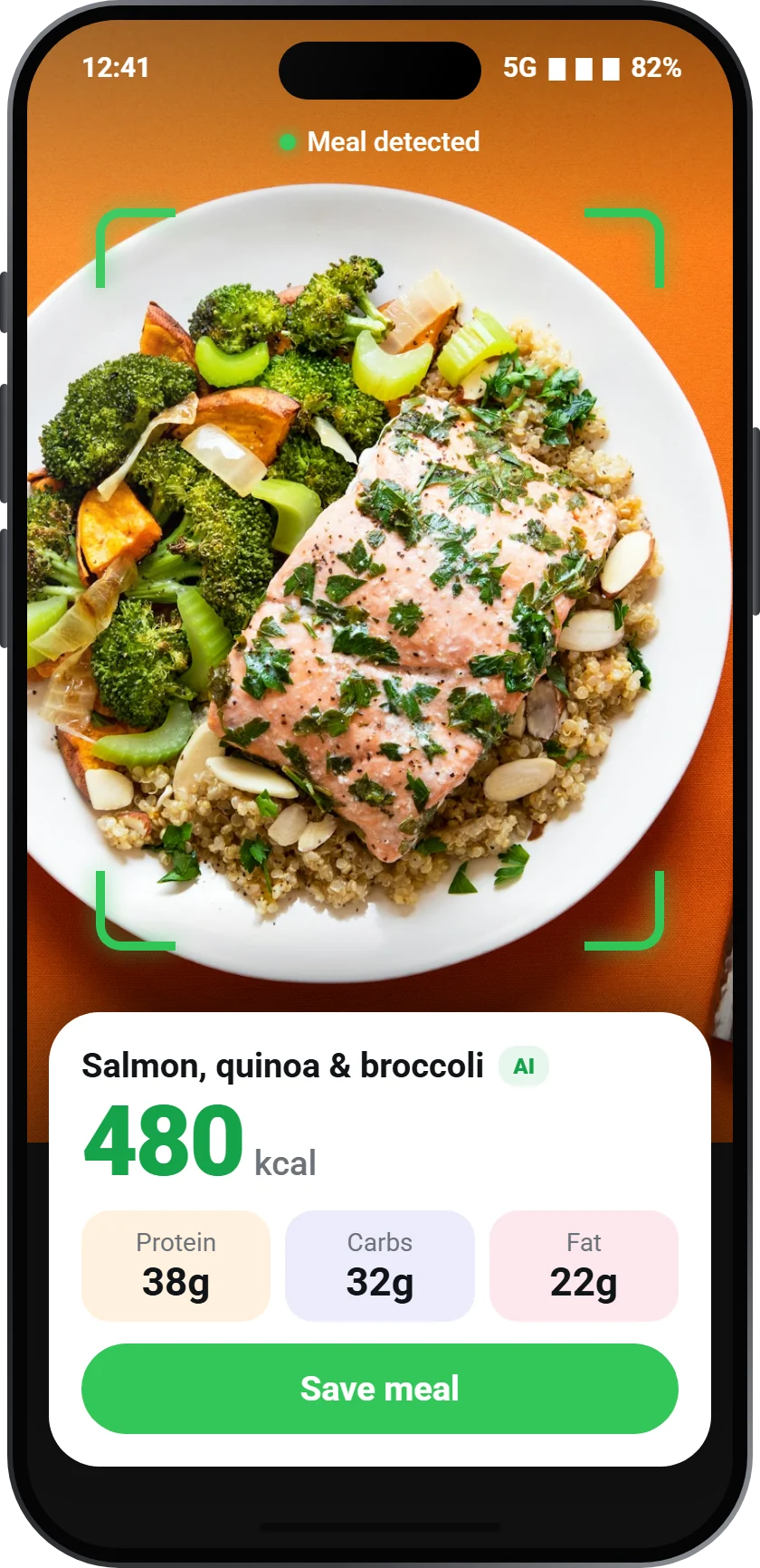 Snap any meal. Get the numbers.